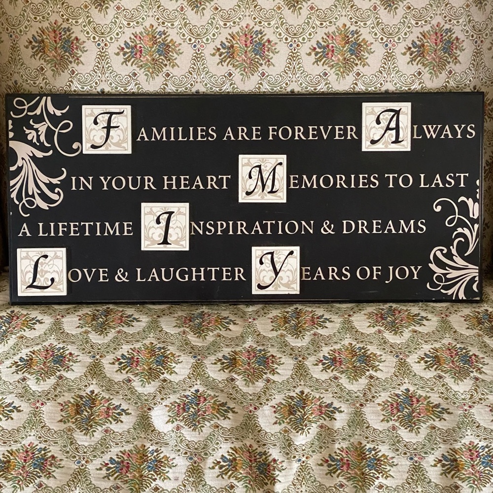 Families Are Forever Wall Decor/ Art with Expressions - Picture 4 of 7